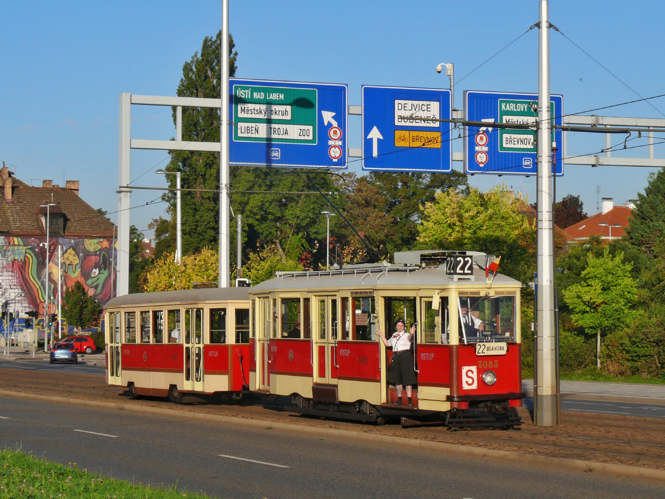Прага, Ringhoffer/Tatra JSM № 3083; Прага — 150 лет городскому транспорту в Праге