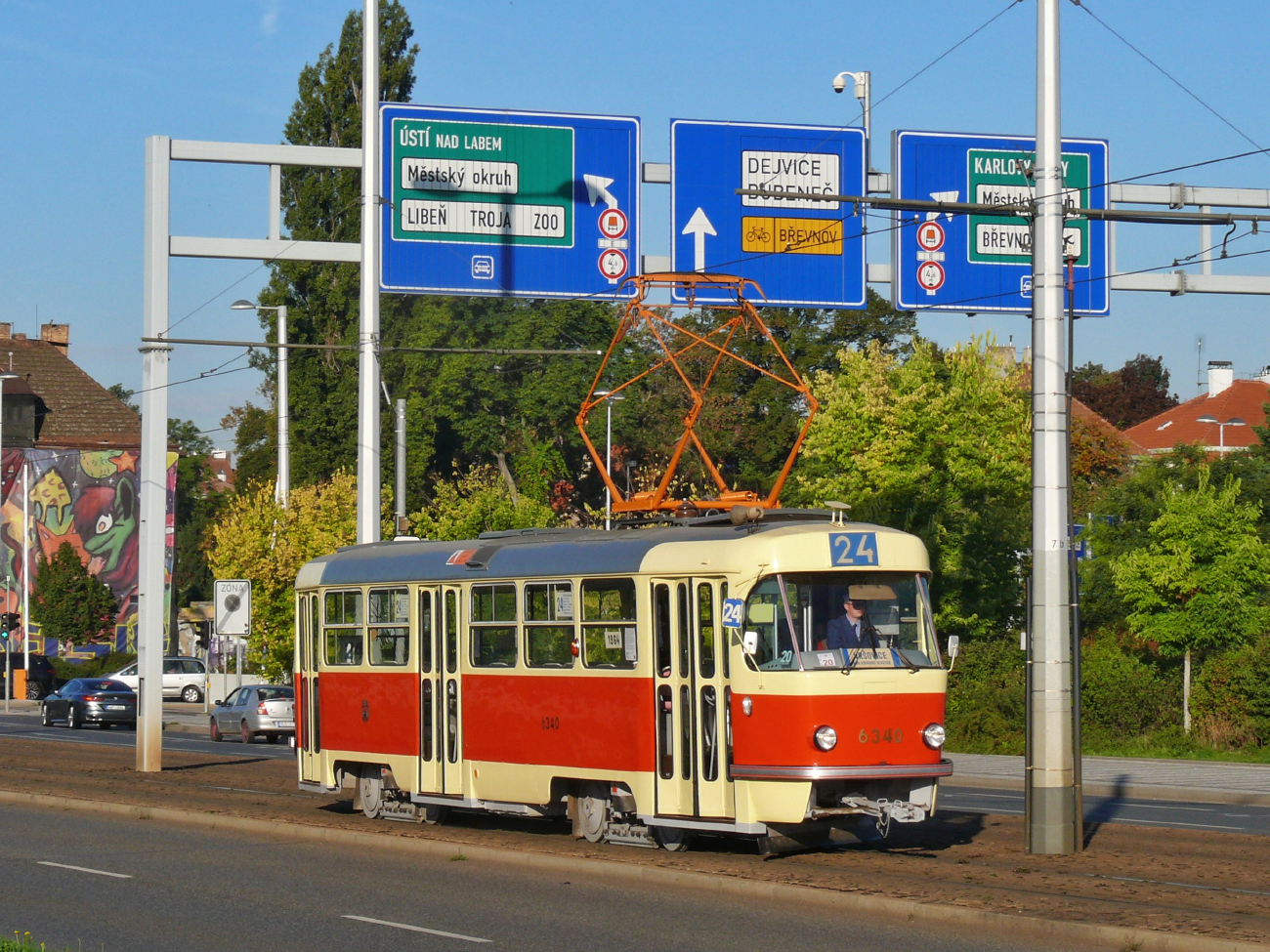 Prága, Tatra T3 — 6340; Prága — 150th anniversary of Prague's urban transport