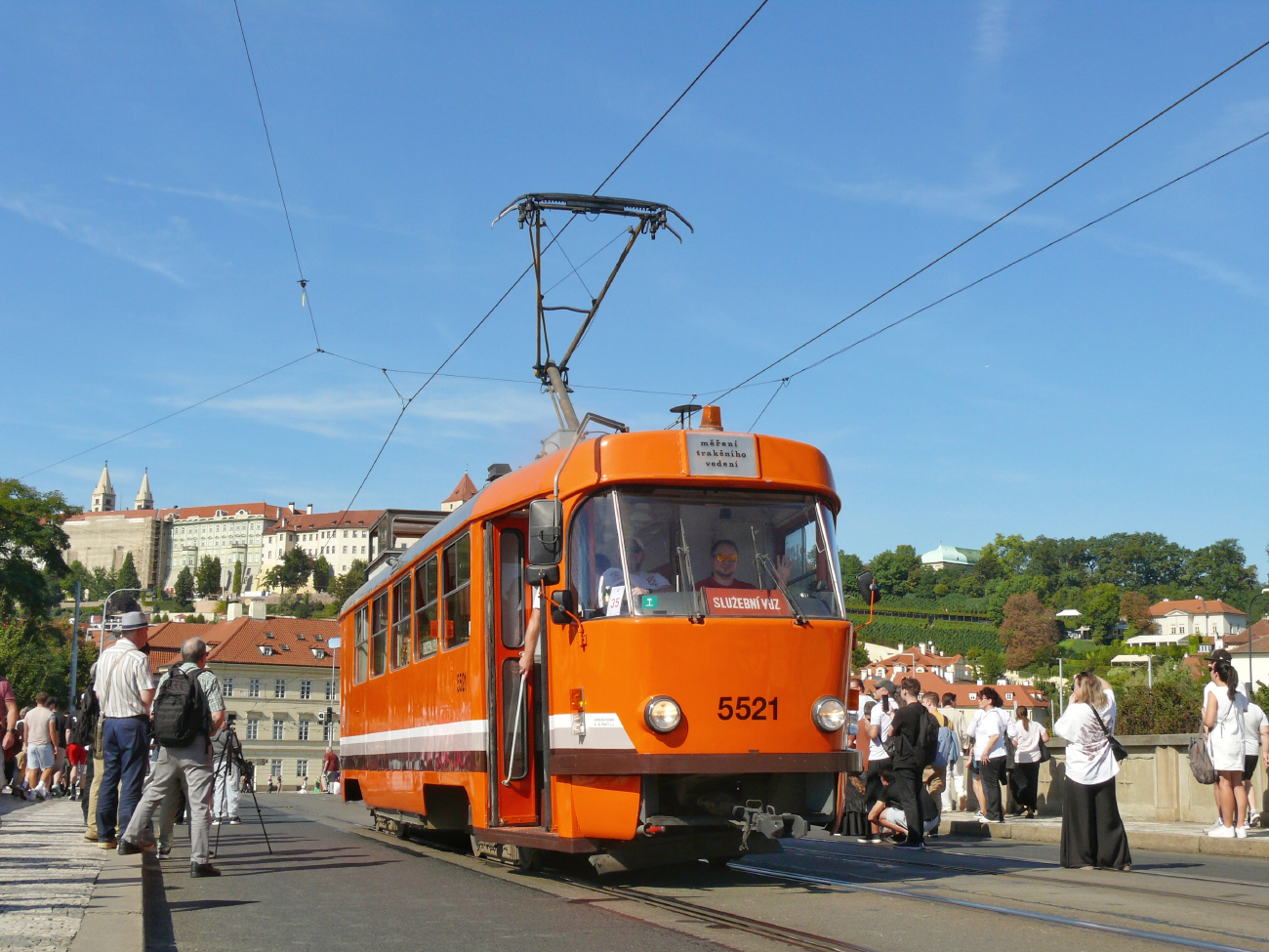 Prága, Tatra T3 — 5521; Prága — 150th anniversary of Prague's urban transport