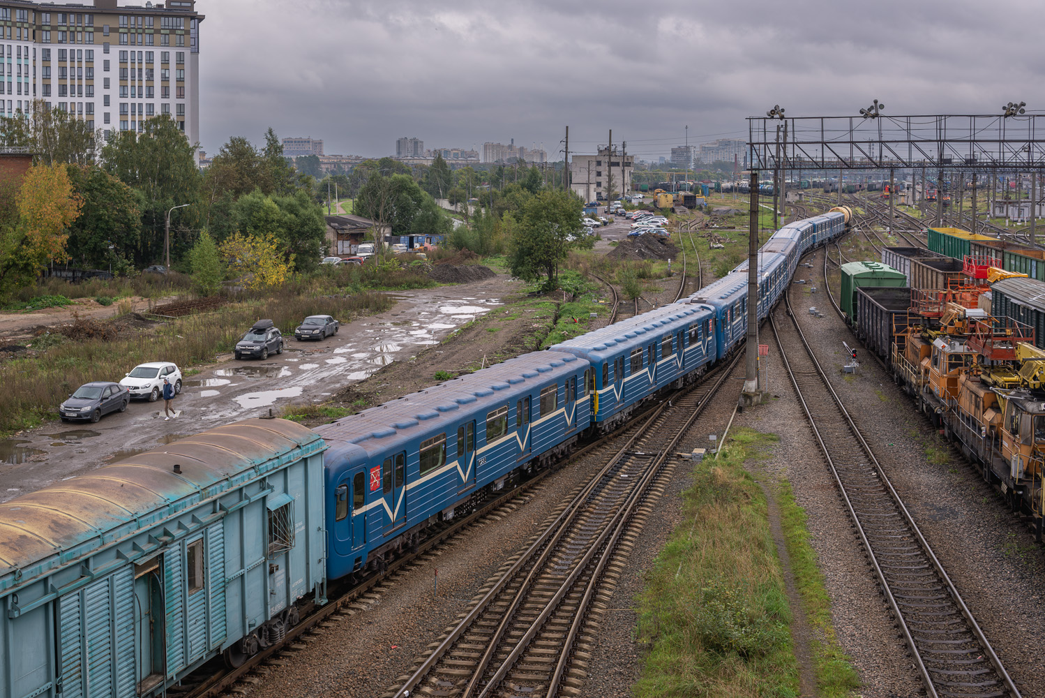 Санкт-Петербург, 81-540.8 № 10285; Санкт-Петербург — Метрополитен — Перегонка вагонов метро по ж/д; Санкт-Петербург — Метрополитен — Подвижной состав — 81-717/714 («номерные») и модификации