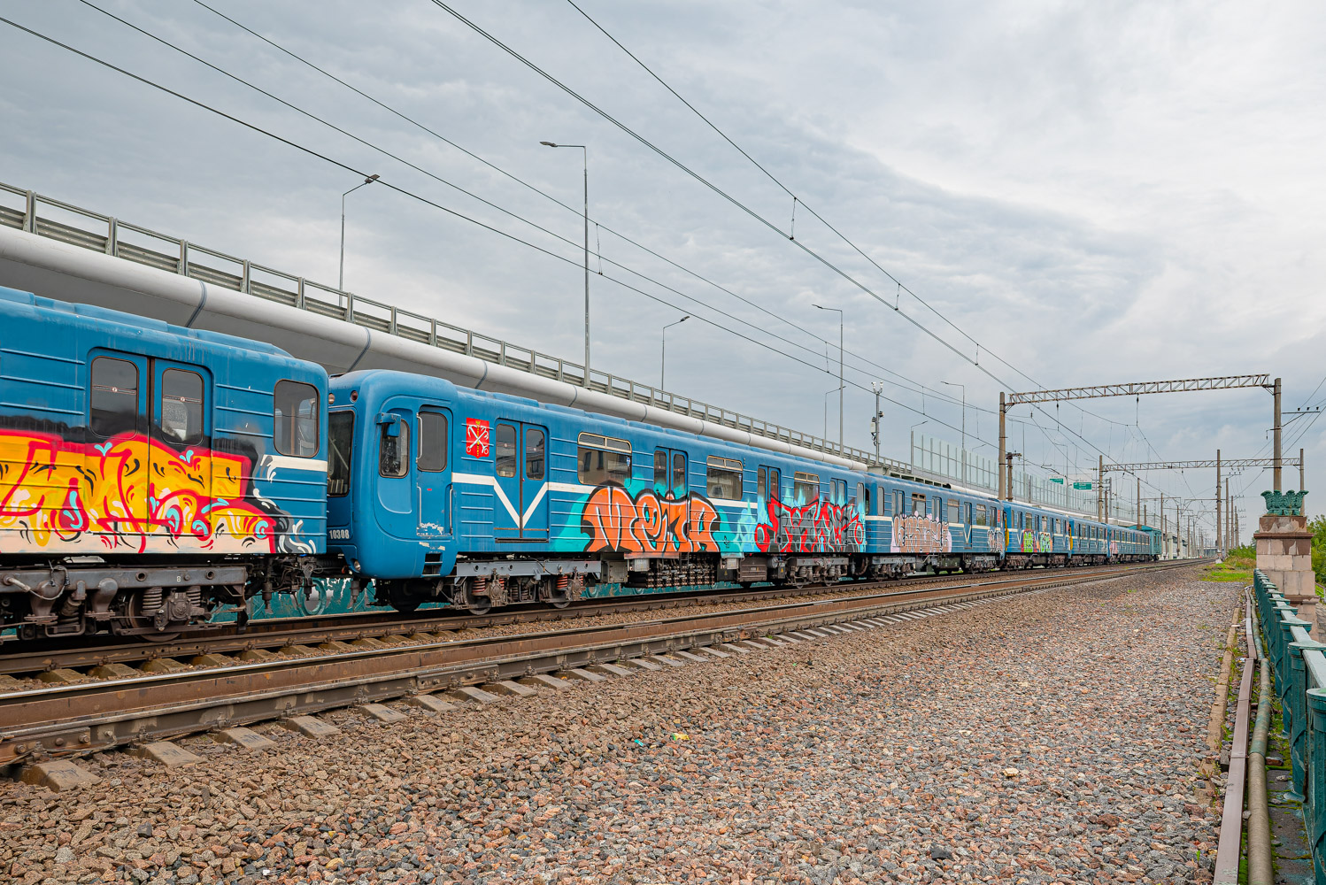 Санкт-Петербург, 81-540.8 № 10308; Санкт-Петербург — Метрополитен — Перегонка вагонов метро по ж/д
