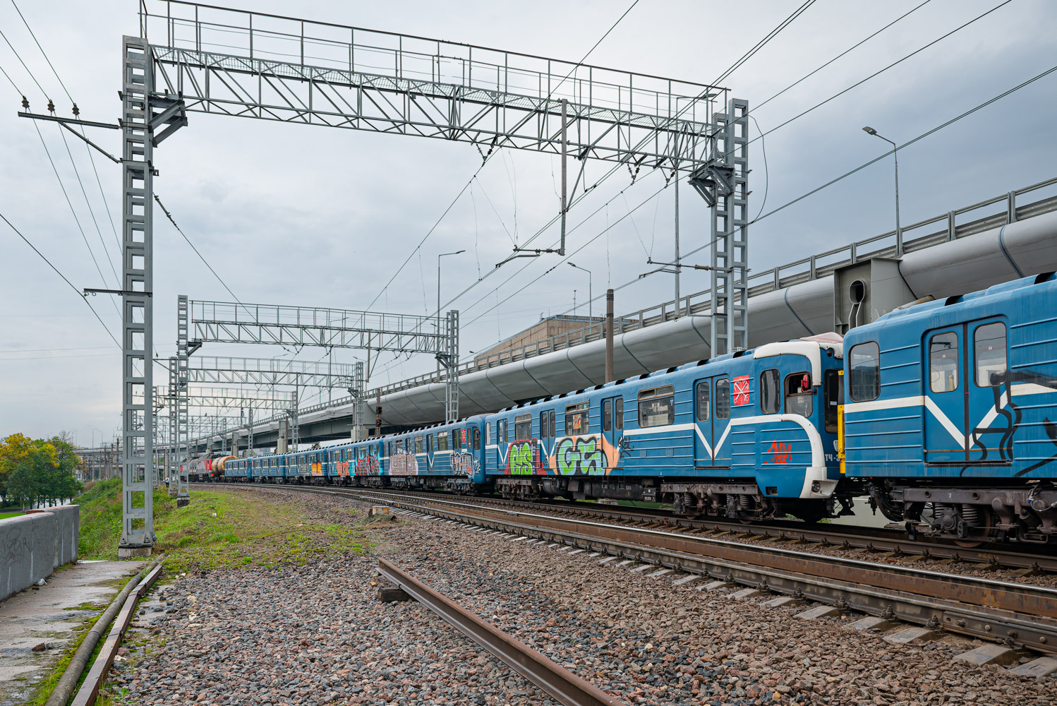 Санкт-Петербург, 81-540.8 № 10280; Санкт-Петербург — Метрополитен — Перегонка вагонов метро по ж/д