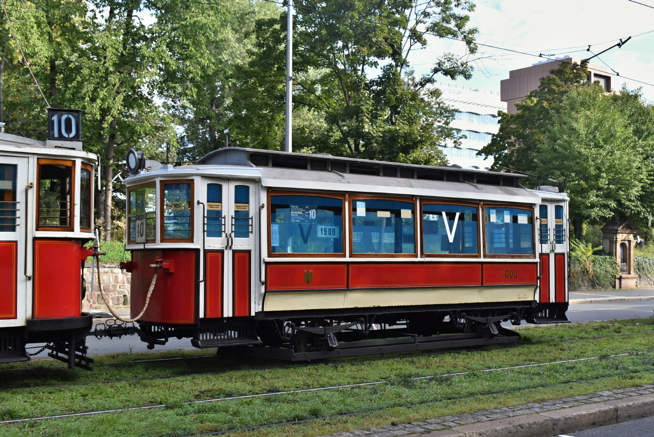 Прага, Ringhoffer серии 596-615 № 608; Прага — 150 лет городскому транспорту в Праге