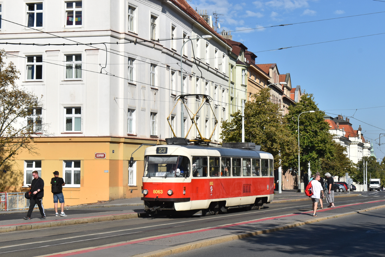 Prague, Tatra T3M2-DVC # 8063 Prague, Tatra T3M2-DVC # 8063