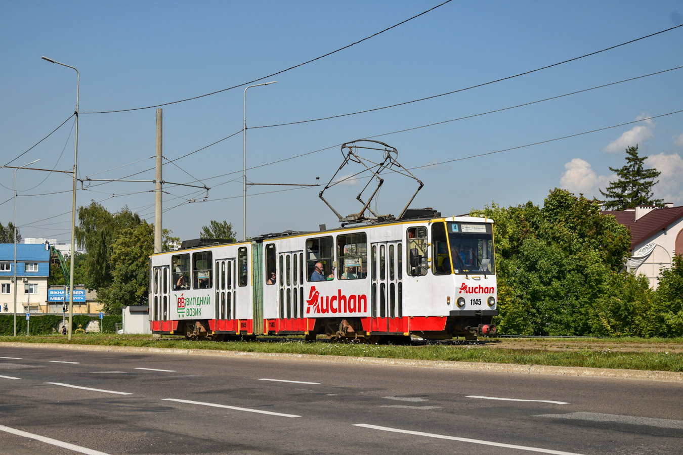 Львов, Tatra KT4SU № 1145