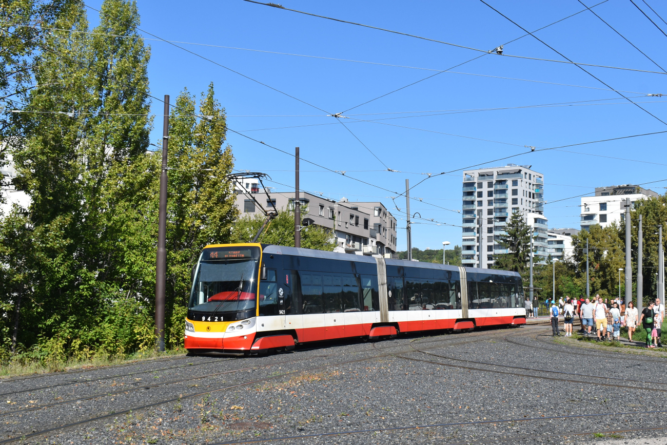 Prag, Škoda 15T6 ForCity Alfa Praha Nr. 9421; Prag — 150th anniversary of Prague's urban transport