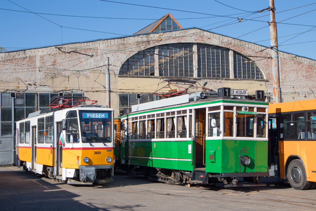 София, Tatra T6A2B № 3031; София, MAN/Siemens № 92; София — Ден на отворените врати в "Трамкар" по случай европейска седмица на мобилността — 22.09.2025