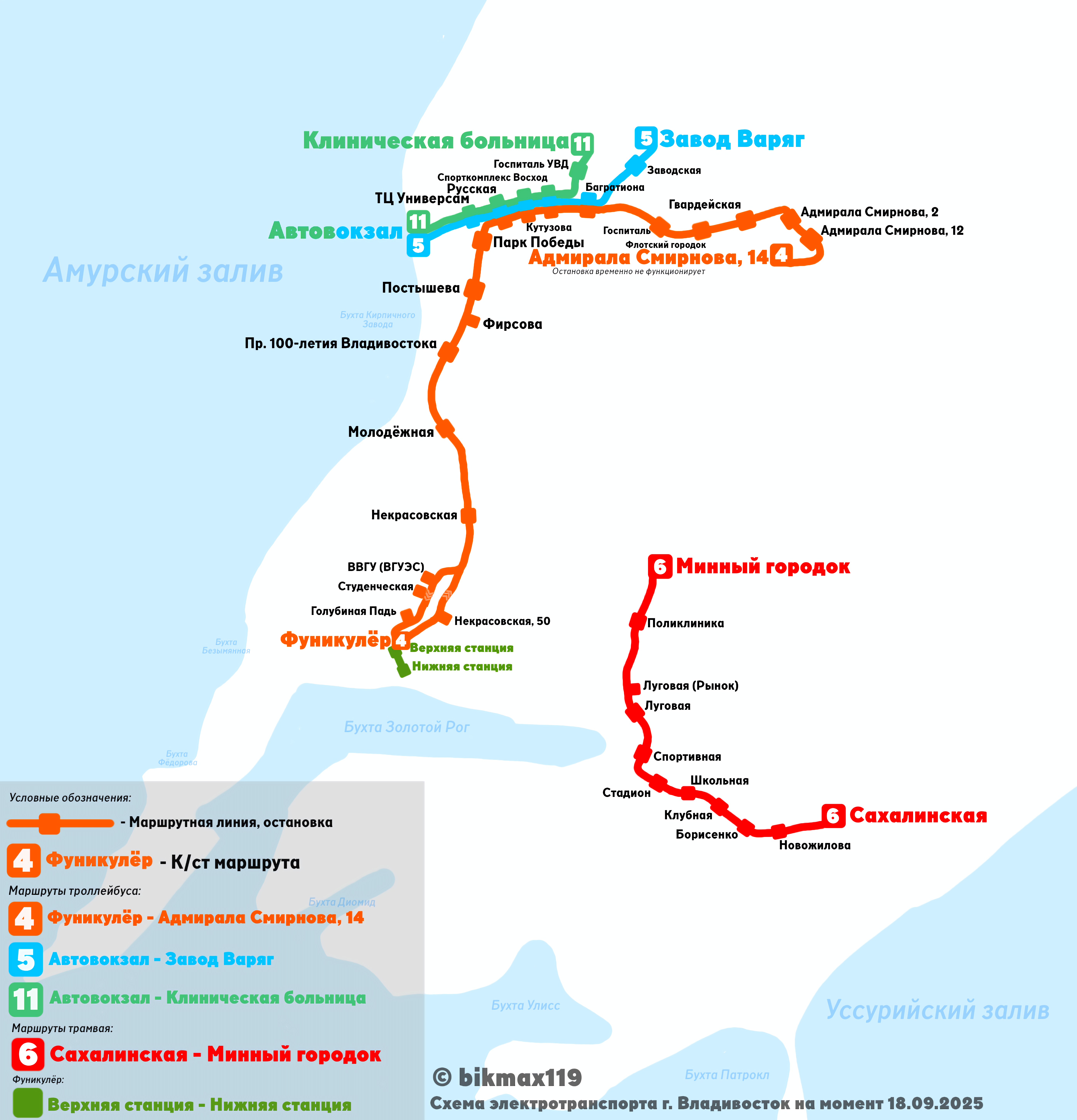 Владивосток — Схемы