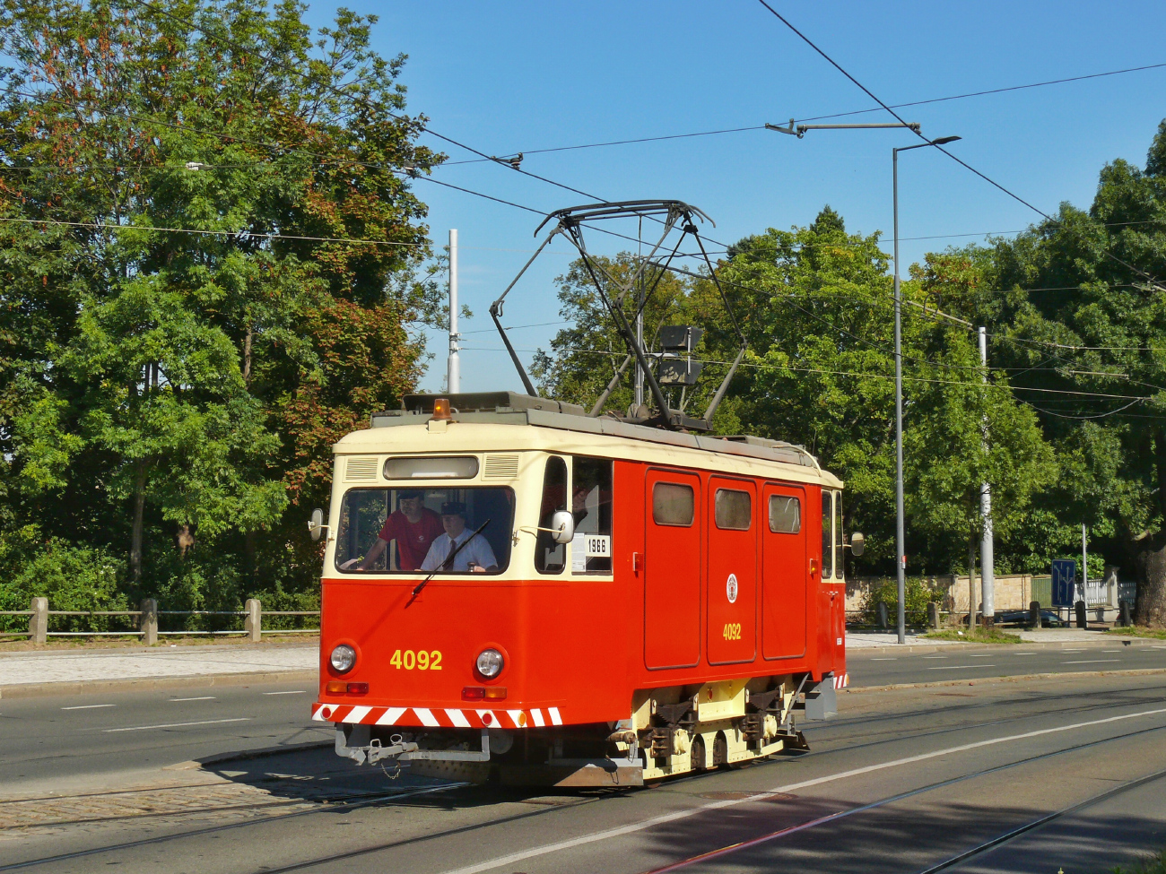 Прага, Двухосный служебный Schörling № 4092; Прага — 150 лет городскому транспорту в Праге