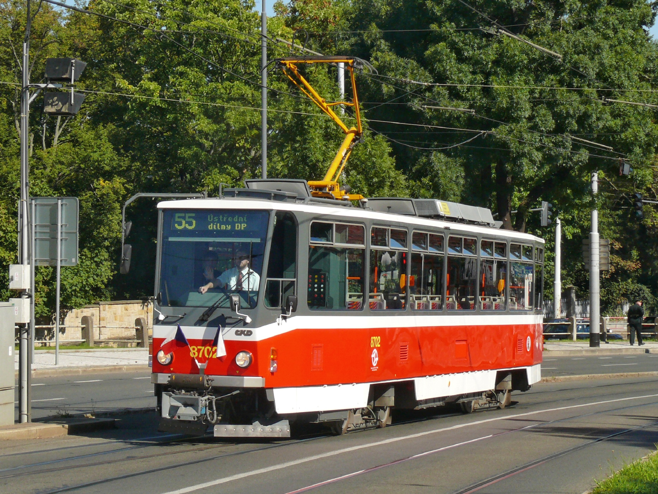 Прага, Tatra T6A5 № 8702; Прага — 150 лет городскому транспорту в Праге