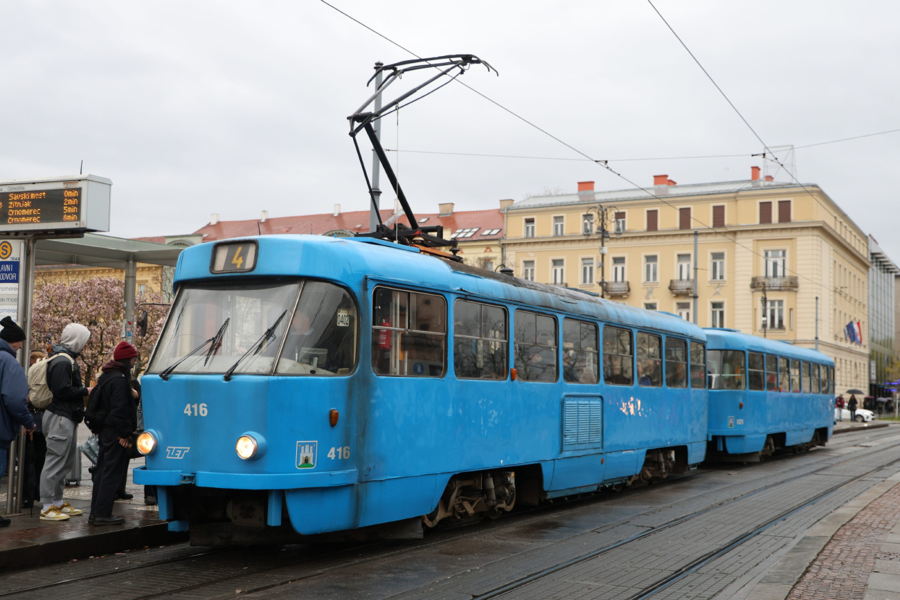 Загреб, Tatra T4YU № 416