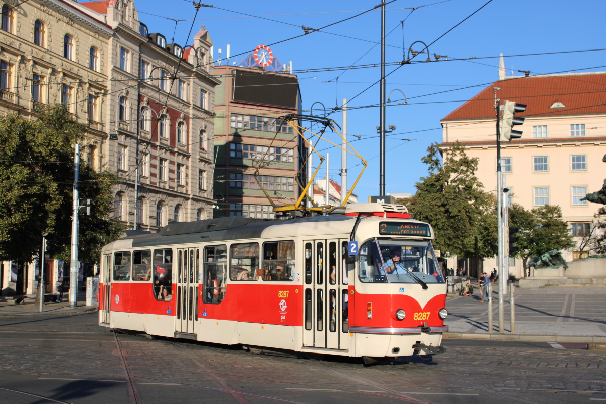 Прага, Tatra T3R.PLF № 8287
