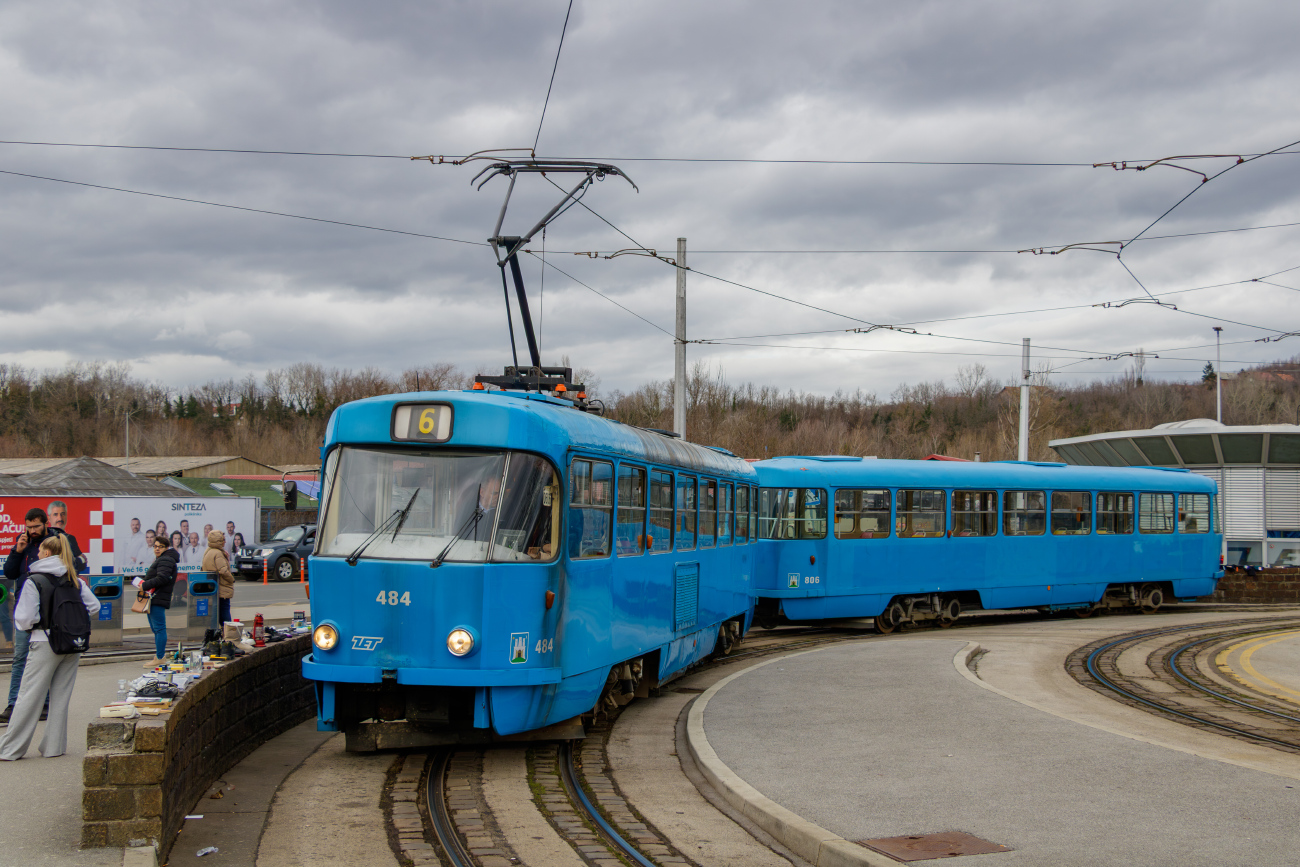 Загреб, Tatra T4YU № 484
