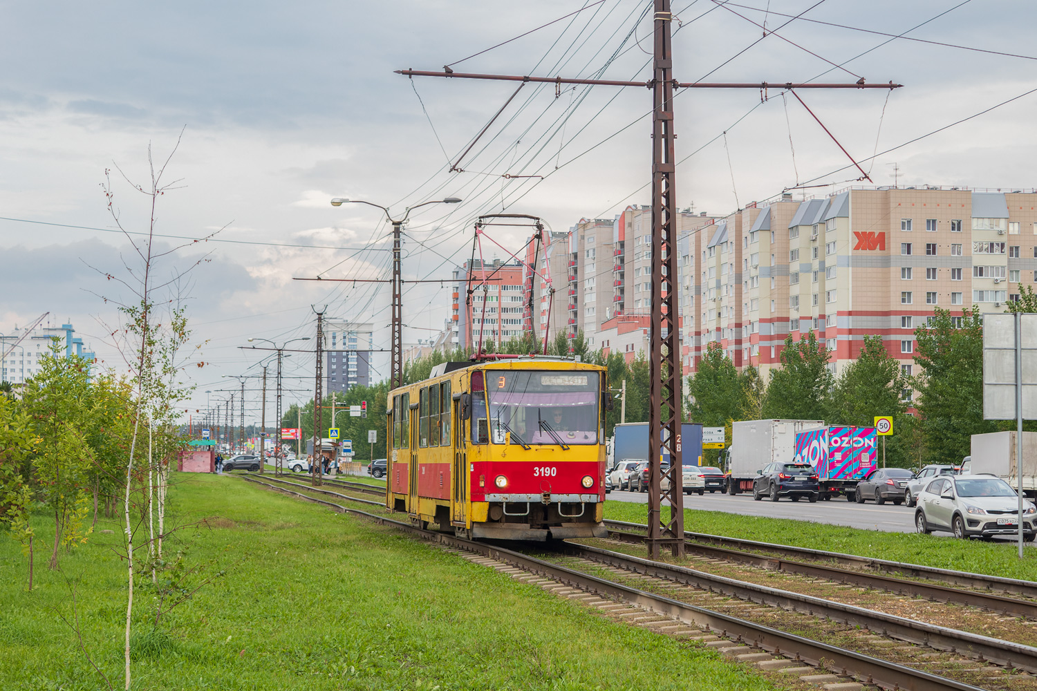 Барнаул, Tatra T6B5SU № 3190