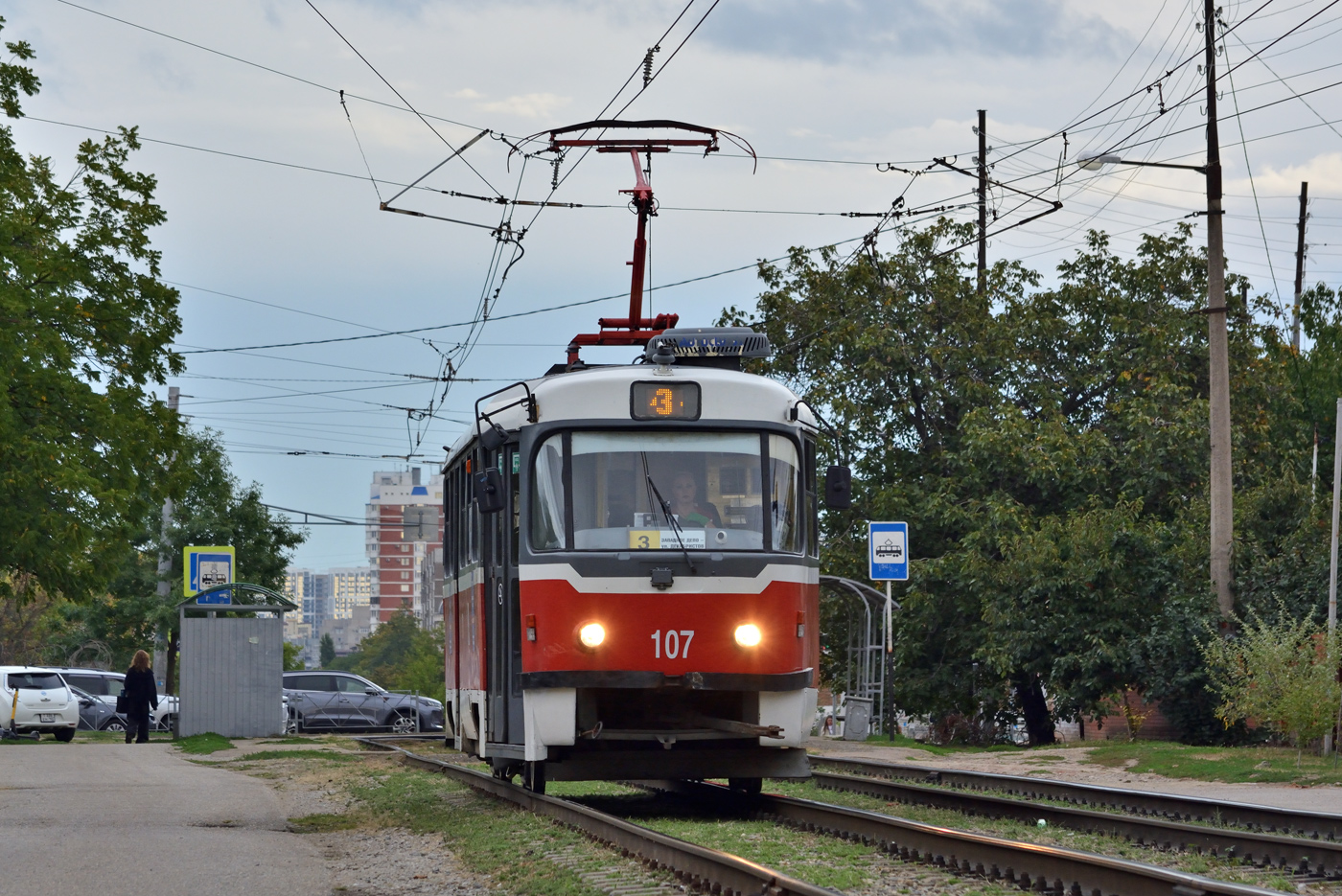 Краснодар, Tatra T3SU КВР ТМЗ № 107