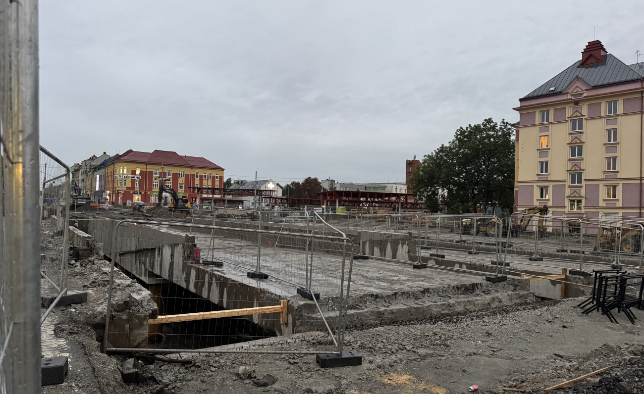 Ostrava — Reconstruction of Náměstí Republiky stop