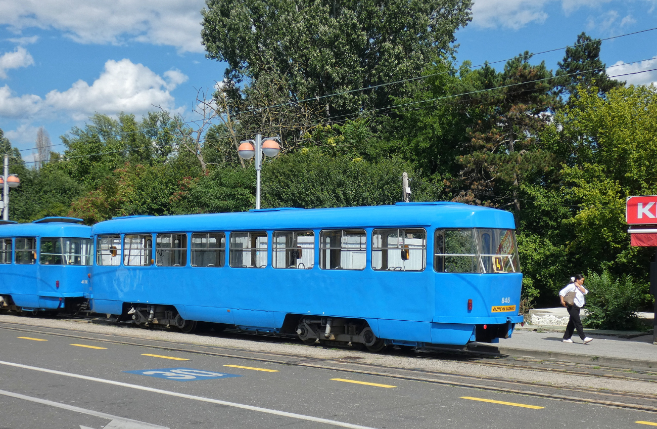 Загреб, Tatra B4YU № 846
