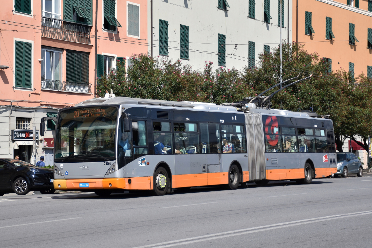 Генуя, Van Hool AG 300T № 2104