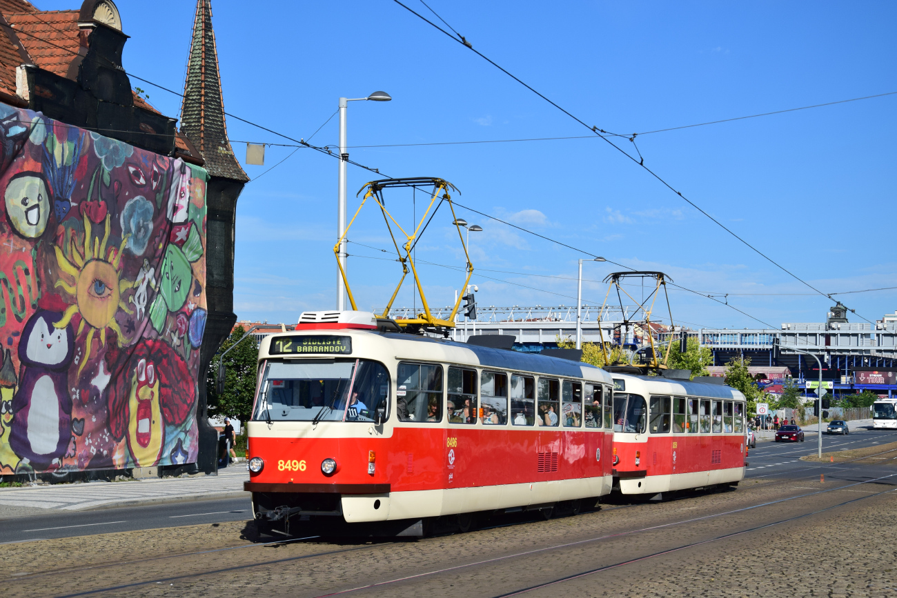 Прага, Tatra T3R.P № 8496