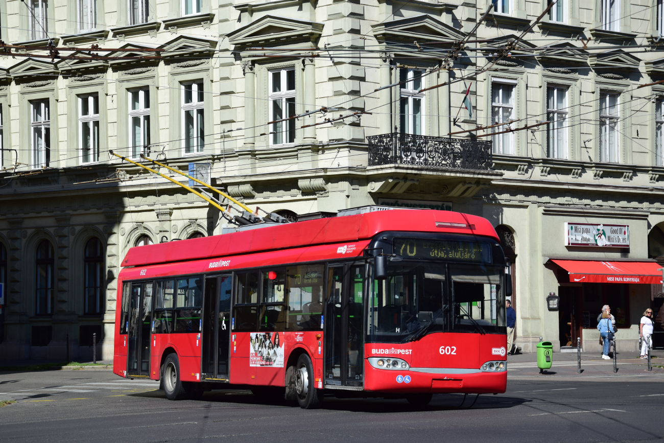 Будапешт, Solaris Trollino II 12 Ganz B № 602 Будапешт, Solaris Trollino II 12 Ganz B № 602