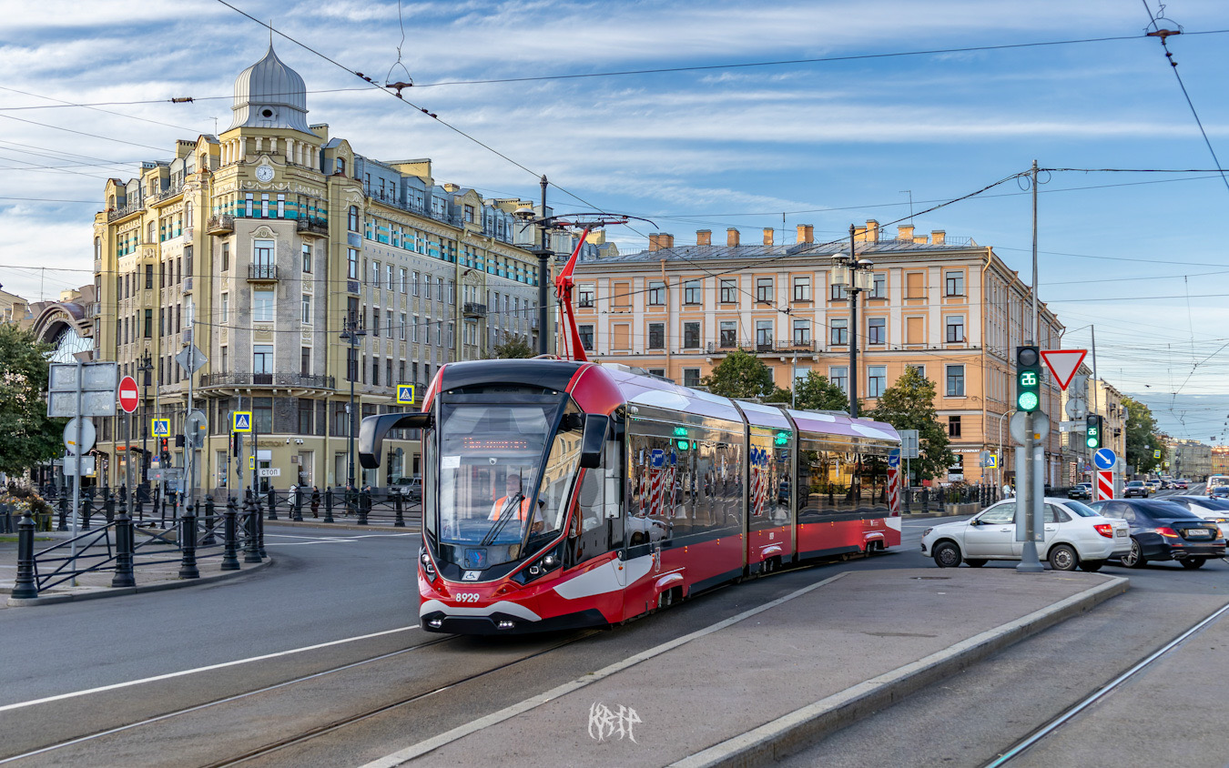 Санкт-Петербург, 71-931АМ «Витязь-Ленинград» № 8929; Санкт-Петербург — Выставка вагонов на 118-летие трамвая