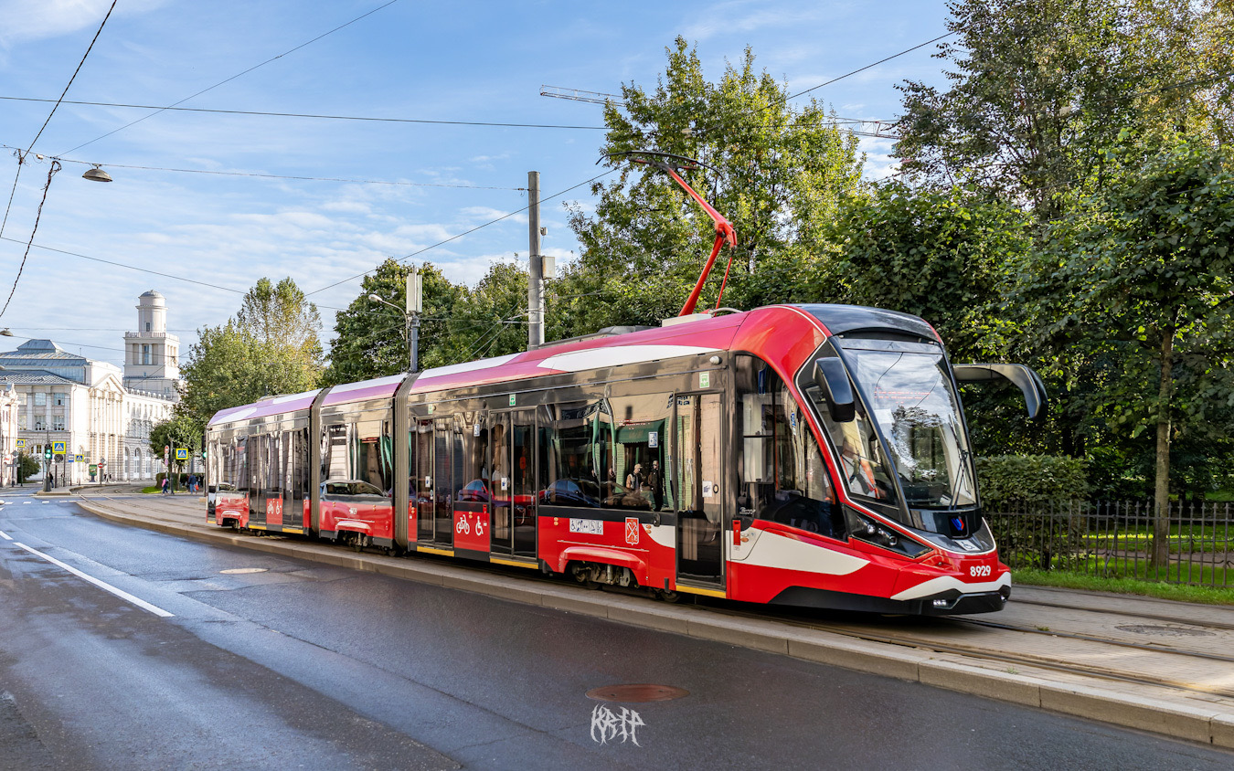 Санкт-Петербург, 71-931АМ «Витязь-Ленинград» № 8929; Санкт-Петербург — Выставка вагонов на 118-летие трамвая