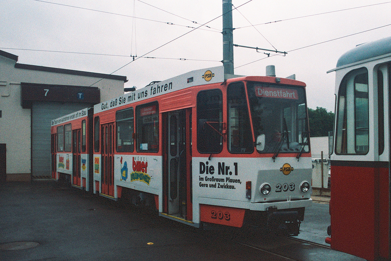 Плауэн, Tatra KT4DM № 203; Плауэн — Старые фотографии
