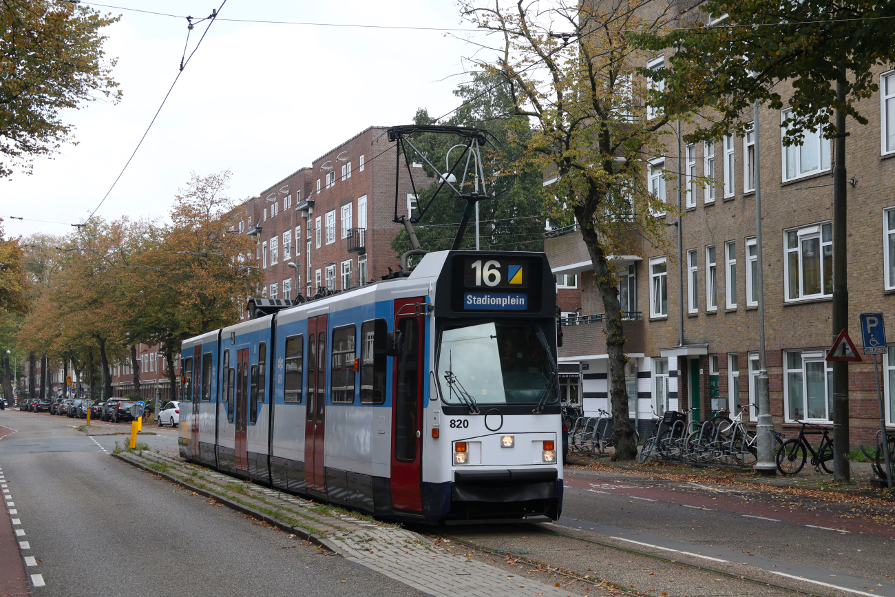 Амстердам, BN/Holec 12G № 820; Амстердам — 50 лет Museumtramlijn Amsterdam