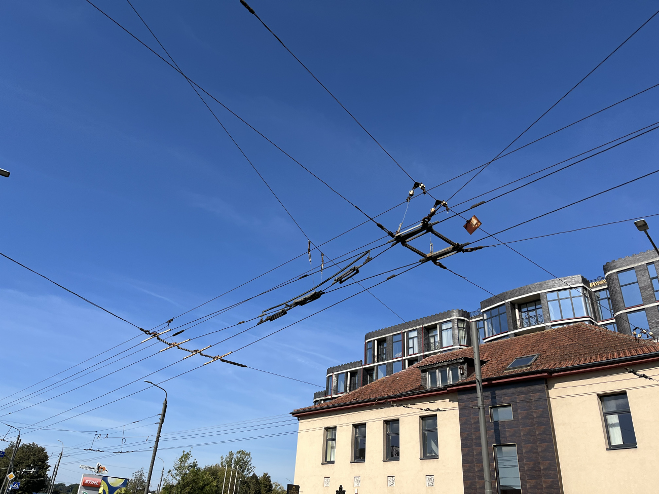 Kaunas — Trolleybus wires and infrastructure