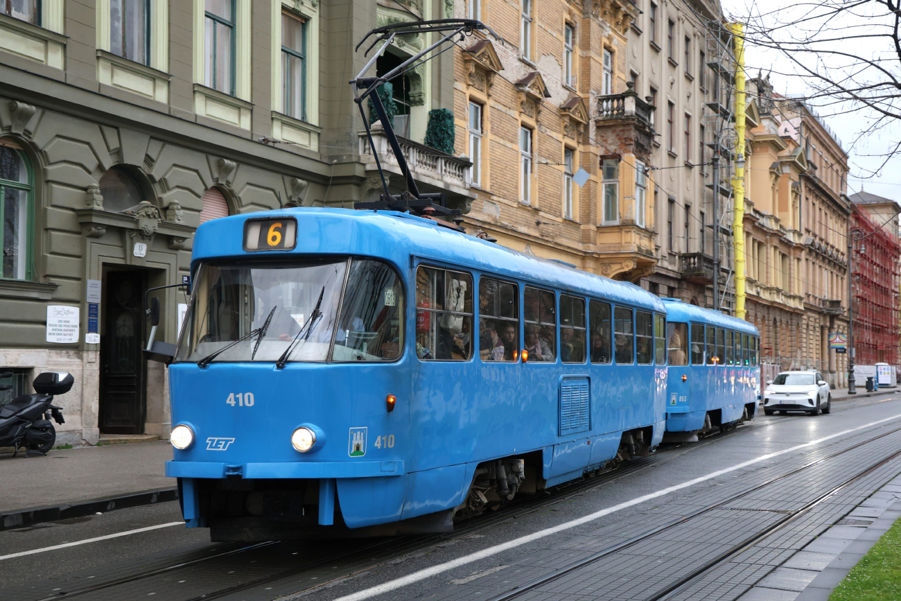 Загреб, Tatra T4YU № 410