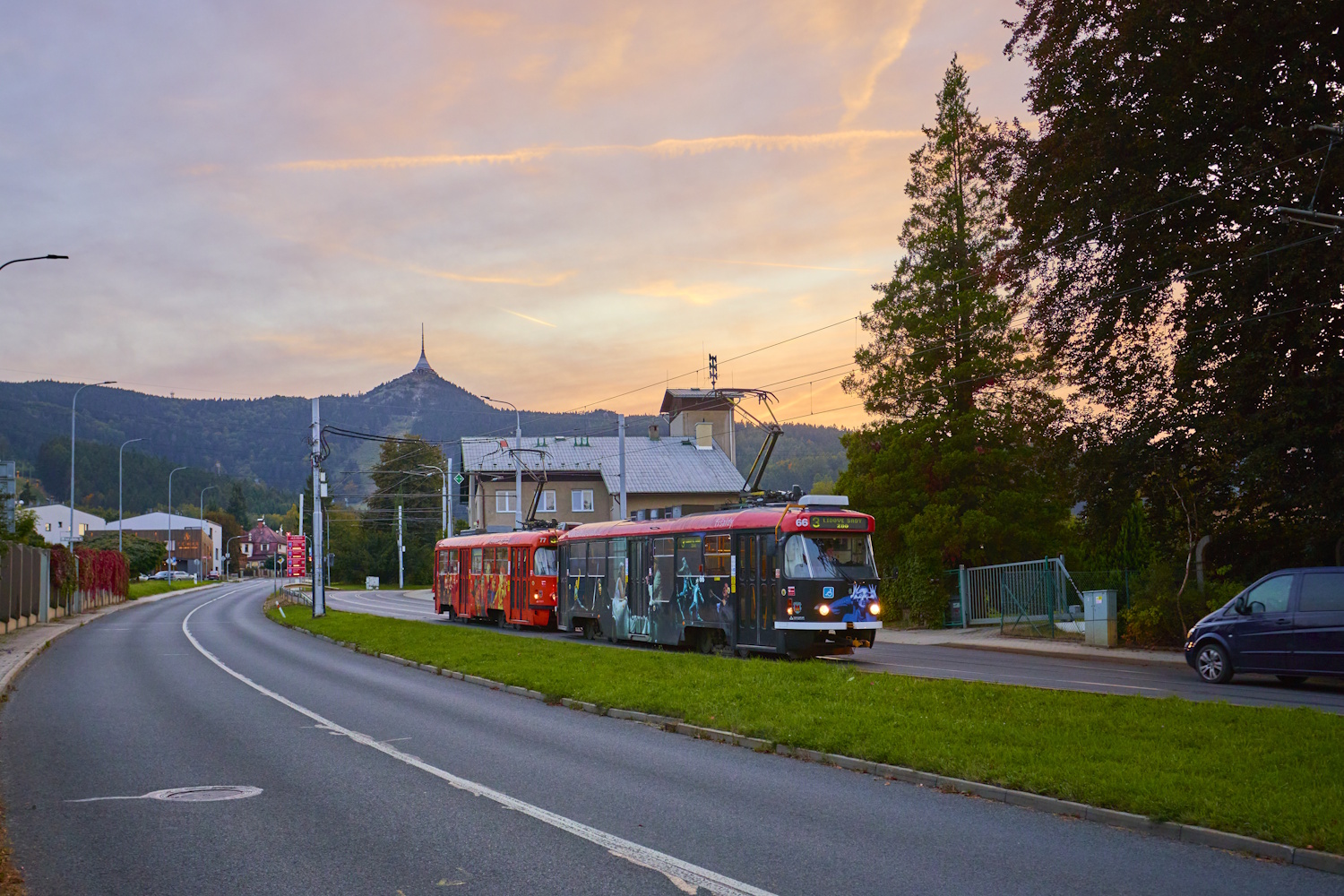 Liberec ― Jablonec nad Nisou, Tatra T3R.SLF — 66