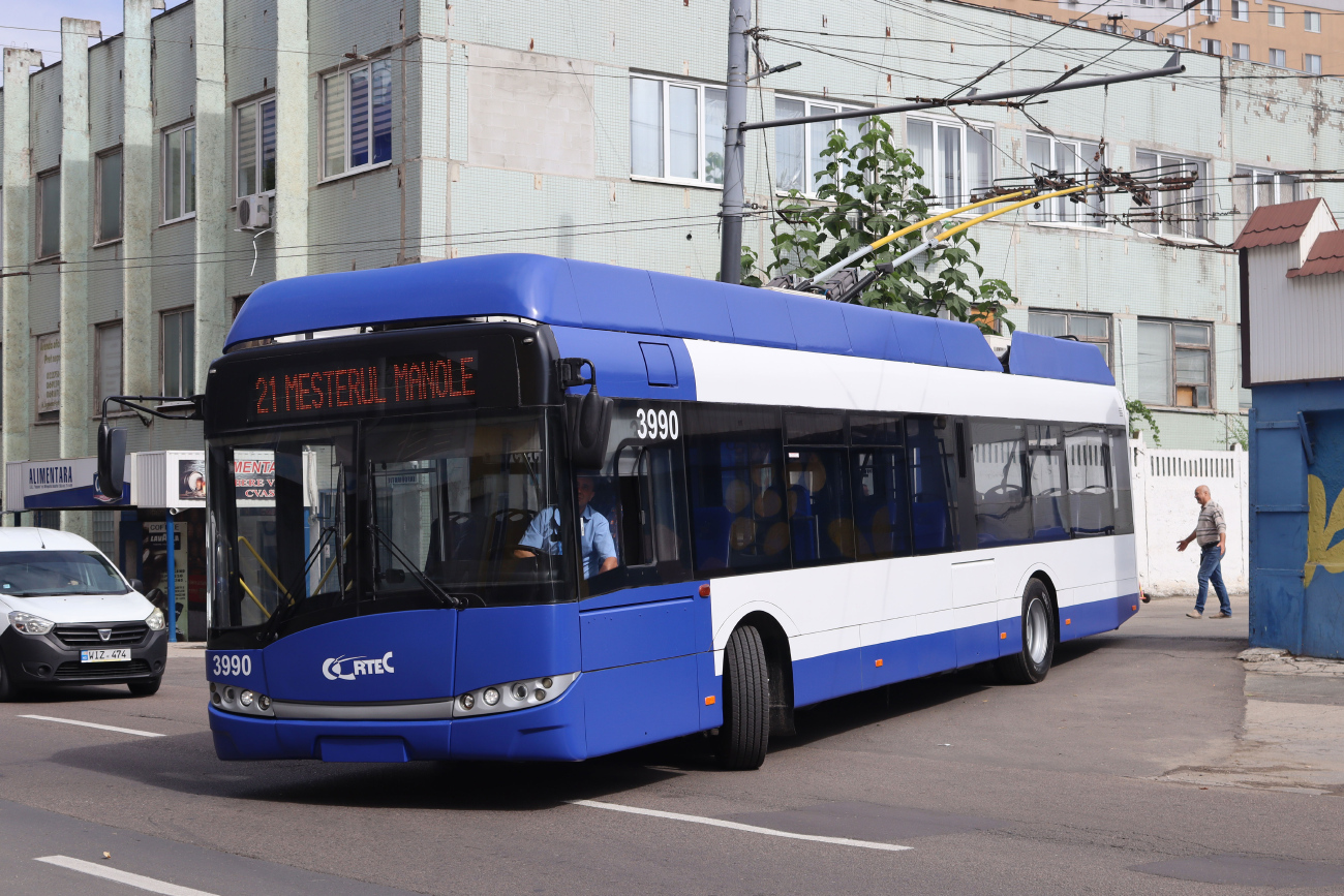 Кишинёв, Solaris Trollino III 12 AC № 3990