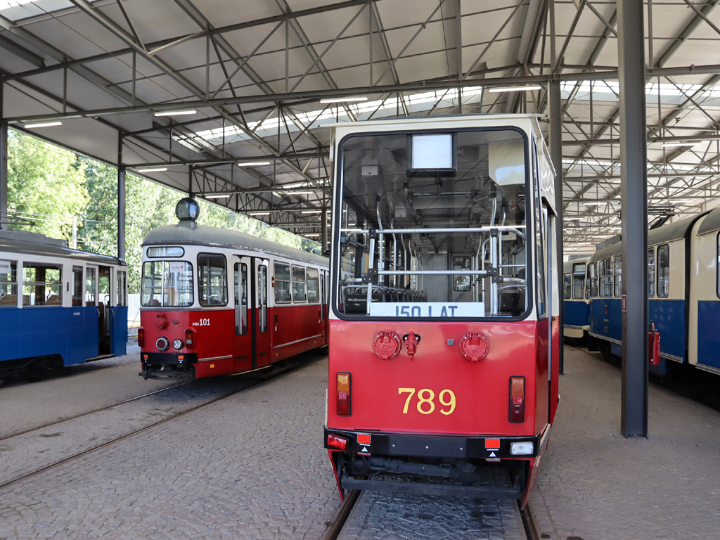 Cracovie, Konstal 105NT N°. 789; Cracovie — 150th anniversary of city transport