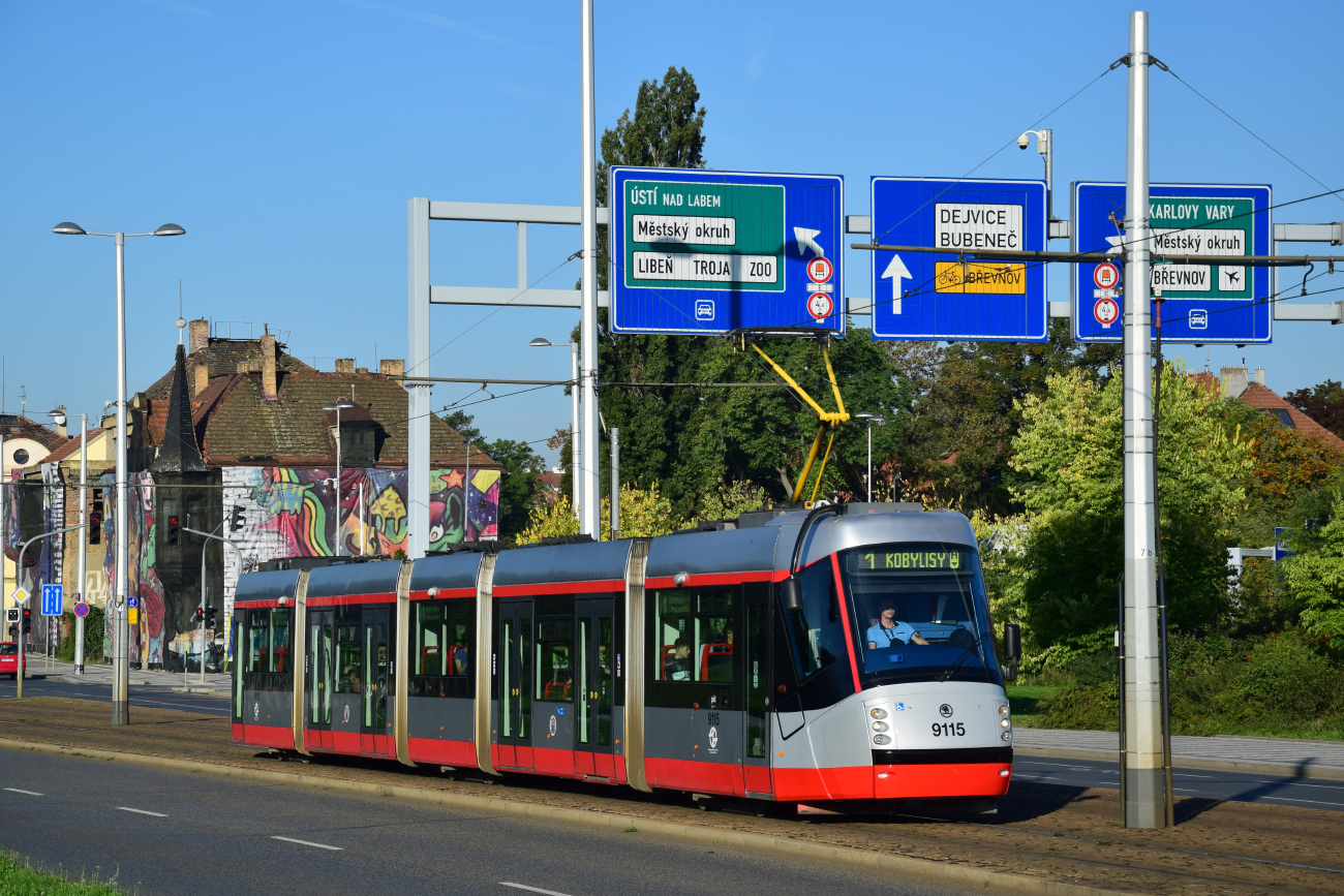 Прага, Škoda 14T Elektra № 9115