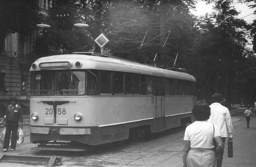 Киев, KTV-57 № 2058; Киев — Historical photos; Киев — Tramway lines: Closed lines