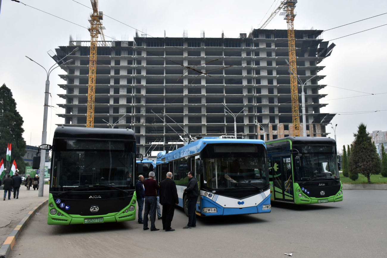 Душанбе, Akia Avesto Ultra EV12 (Neru) № 0253 ТТ 01; Душанбе, БКМ 32100D № 1029