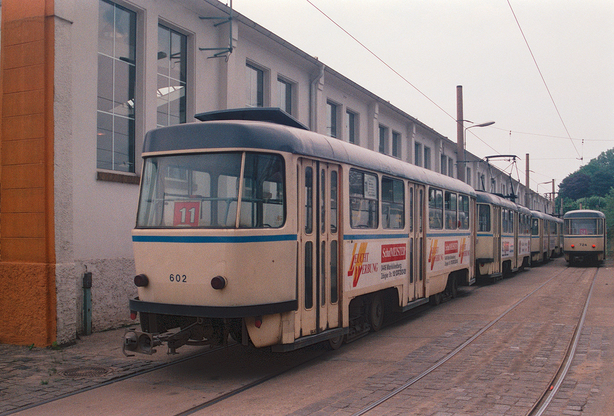 Лейпциг, Tatra B4D № 602; Лейпциг — Старые фотографии
