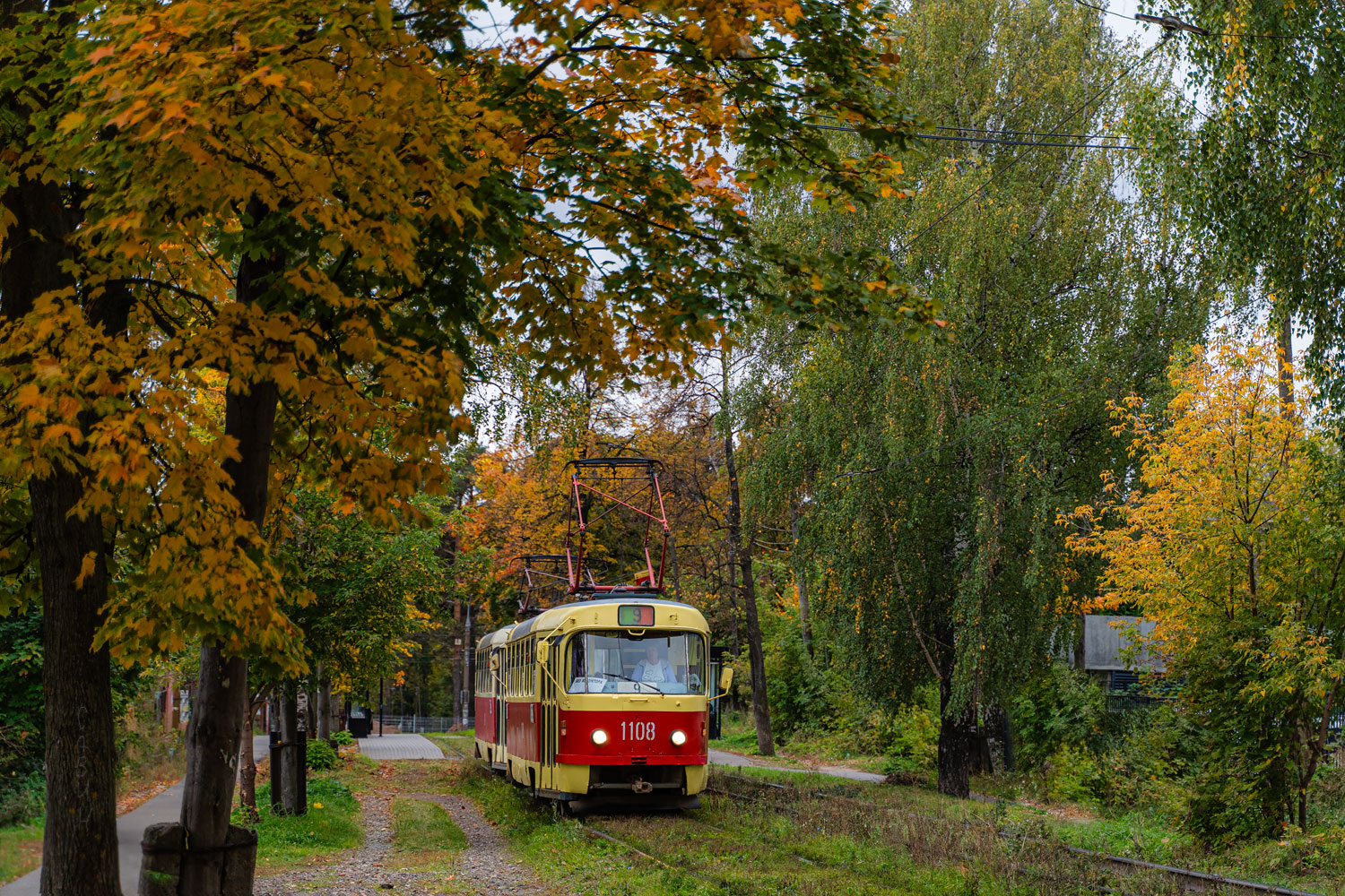Ижевск, Tatra T3SU (двухдверная) № 1108