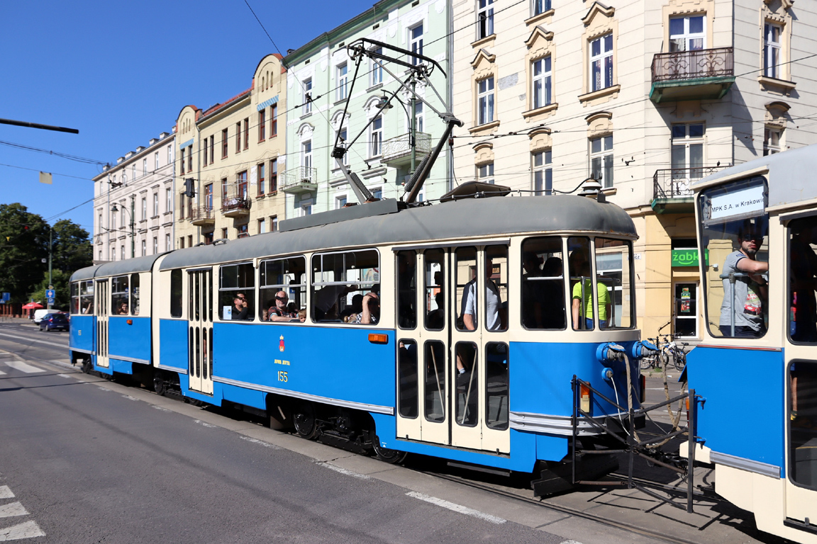 Кракаў, Konstal 102NaD № 155; Кракаў — 150 лет городскому транспорту Кракаў, Konstal 102NaD № 155; Кракаў — 150 лет городскому транспорту