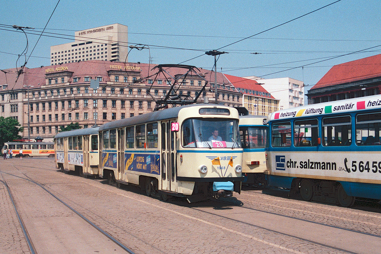 Лейпциг, Tatra T4D № 1968; Лейпциг — Старые фотографии