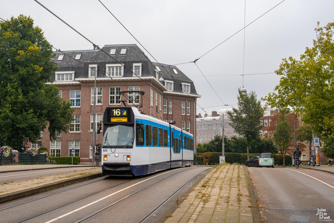 Амстердам, BN/Holec 12G № 820; Амстердам — 50 лет Museumtramlijn Amsterdam