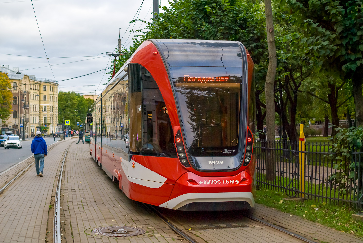 Санкт-Петербург, 71-931АМ «Витязь-Ленинград» № 8929; Санкт-Петербург — Выставка вагонов на 118-летие трамвая