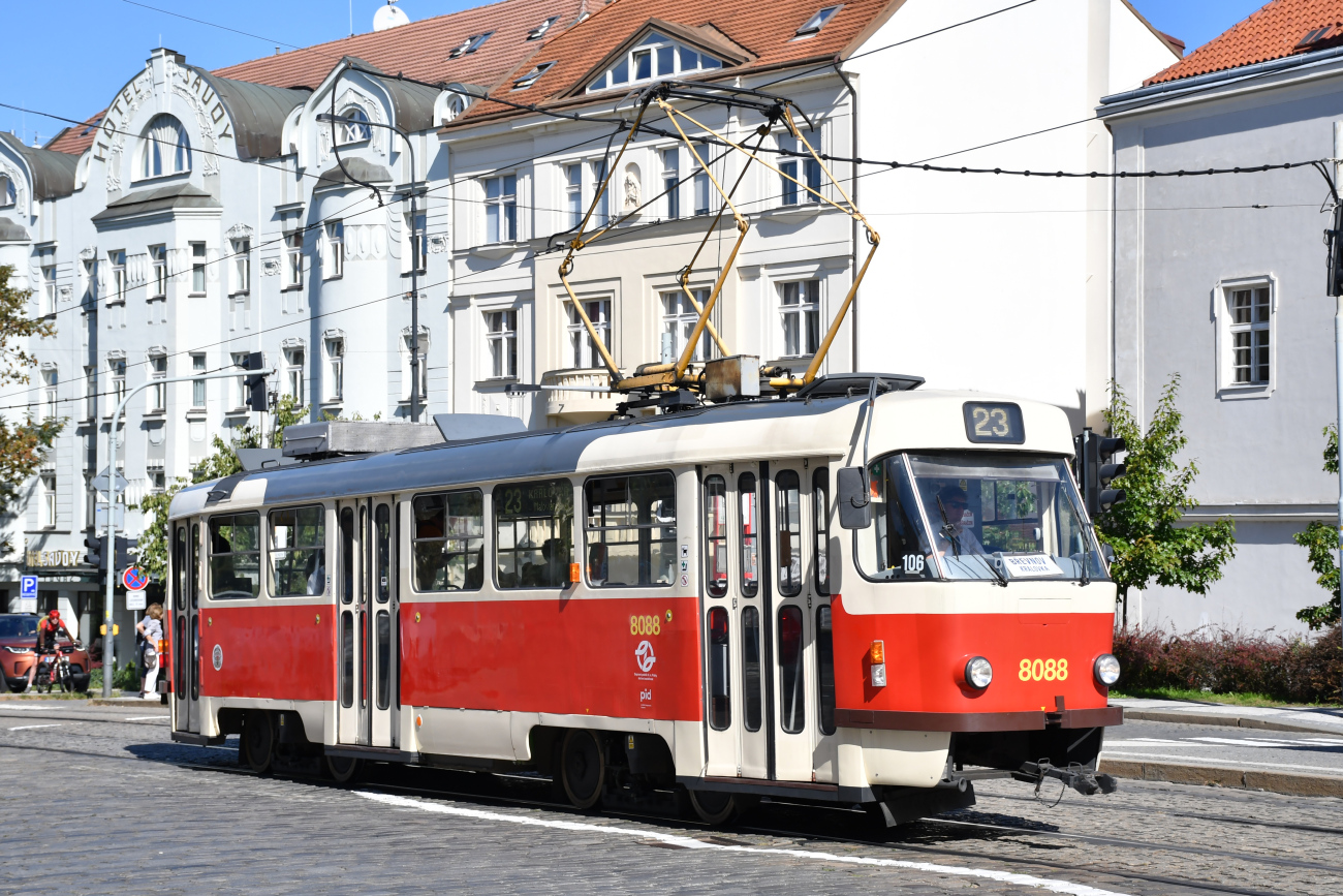 Прага, Tatra T3M2-DVC № 8088