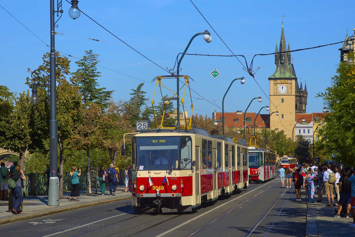 Прага, Tatra KT8D5 № 9048; Прага — 150 лет городскому транспорту в Праге