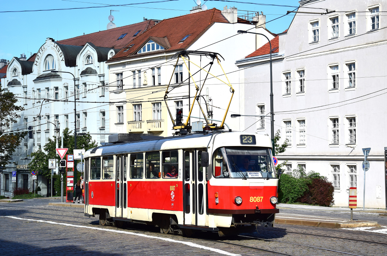 Прага, Tatra T3M2-DVC № 8087