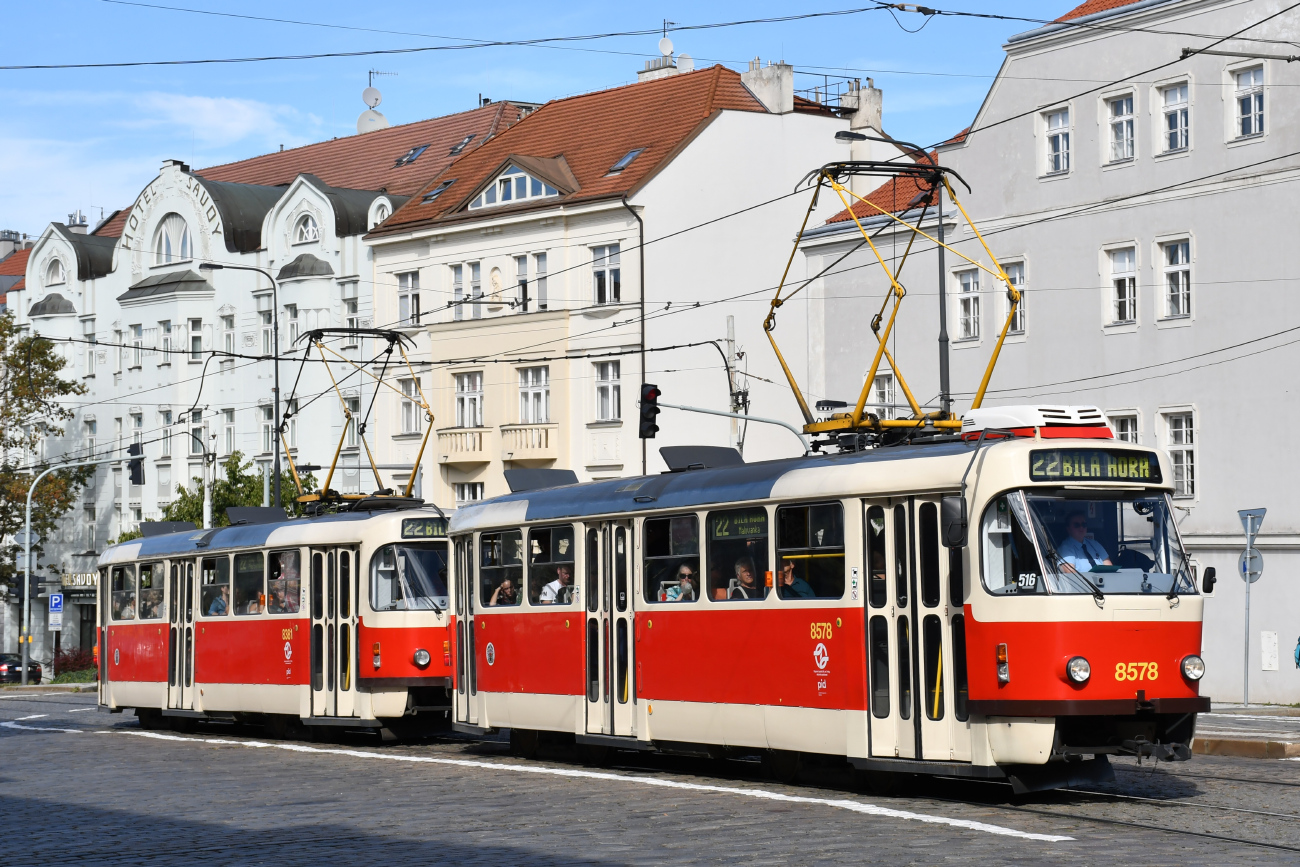 Прага, Tatra T3R.P № 8578
