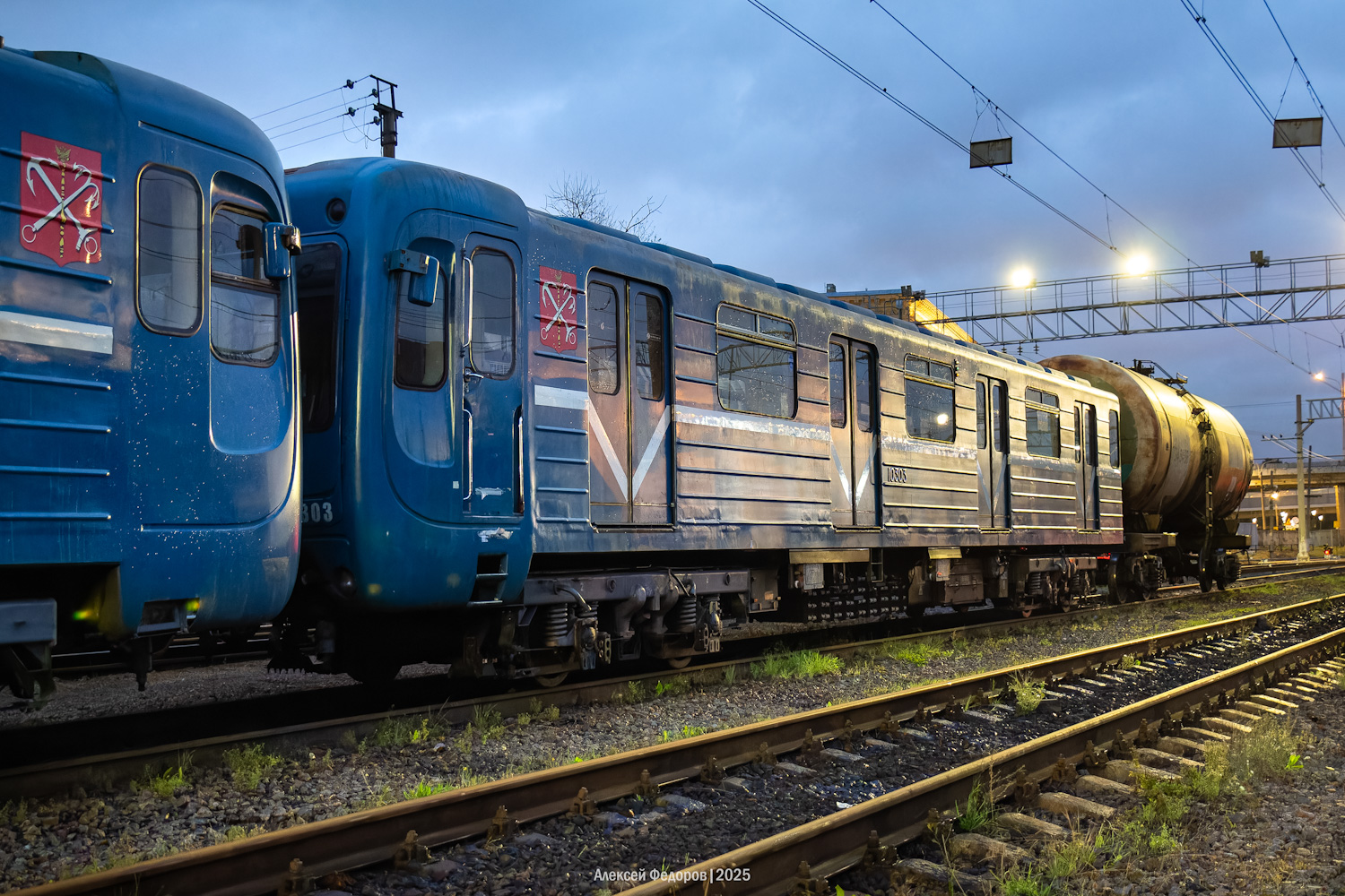 Санкт-Петербург, 81-540.8 № 10303; Санкт-Петербург — Метрополитен — Перегонка вагонов метро по ж/д