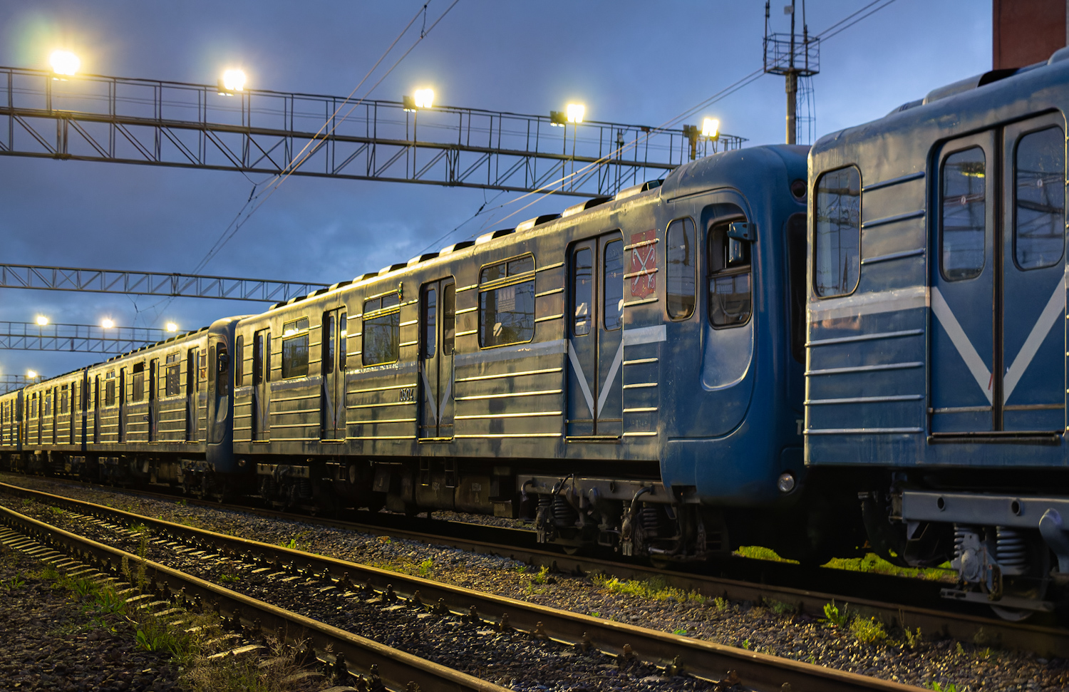 Санкт-Петербург, 81-540.8 № 10304; Санкт-Петербург — Метрополитен — Перегонка вагонов метро по ж/д