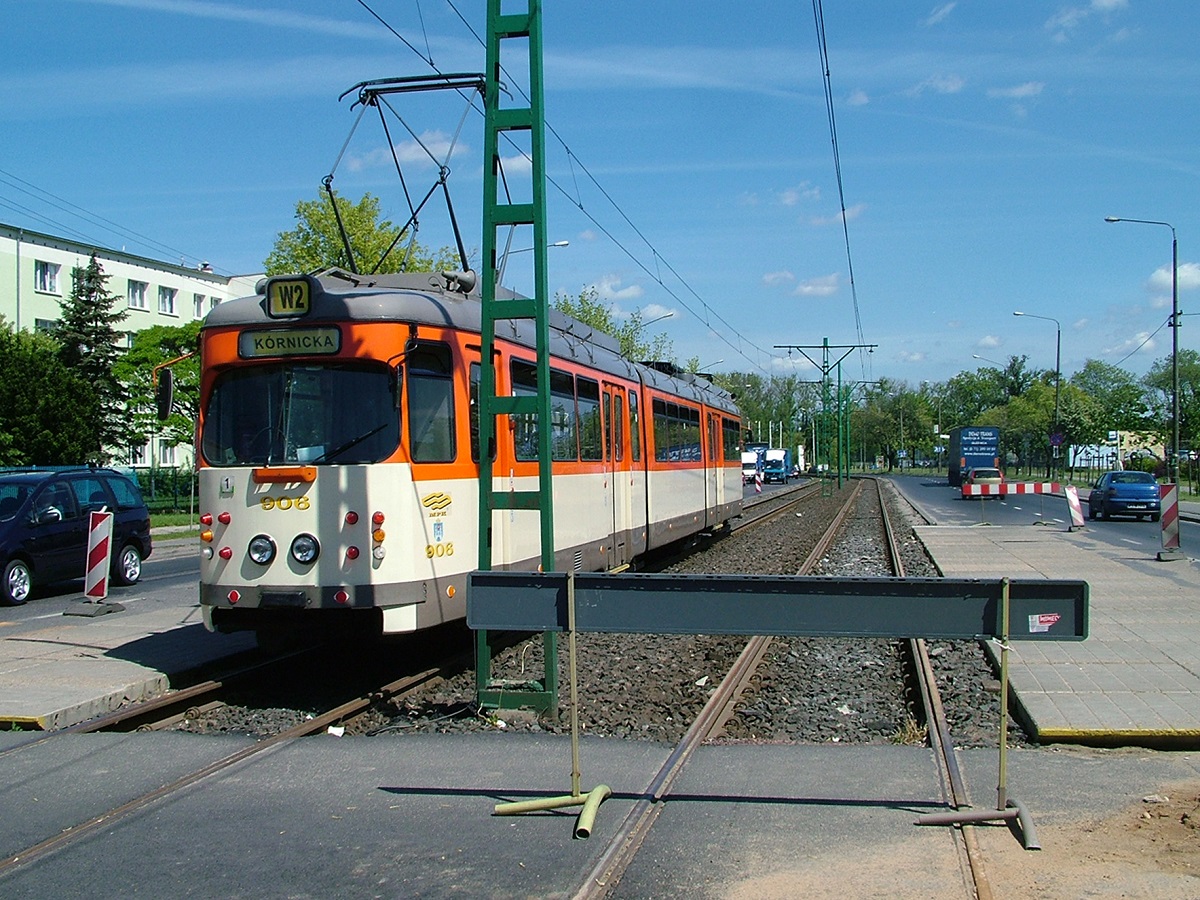 Poznań, Duewag O № 906; Poznań — Tramway Lines and Infrastructure