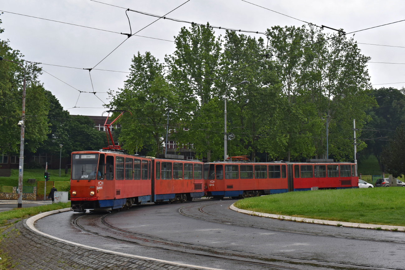 Белград, Tatra KT4M-YUB № 2411